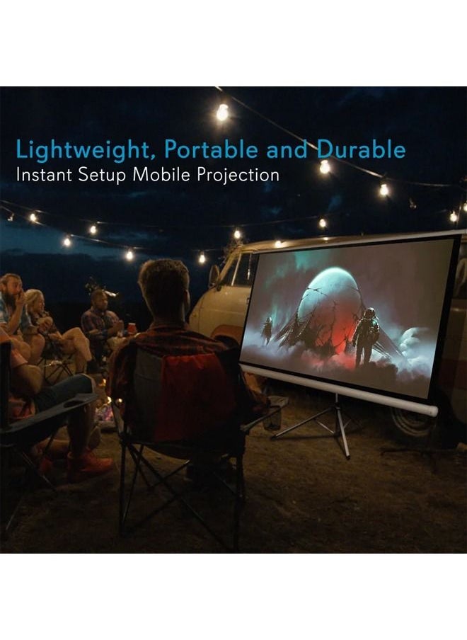 Taimi - Portable Tripod Screen Projector with Tripod Size 150X150cm - Image 1