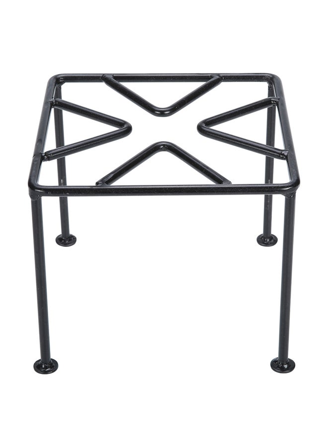 AL SANIDI Square Fire Stand, Portable mini barbecue charcoal grill for picnics, Black, Size 25*25 Cm - Image 2