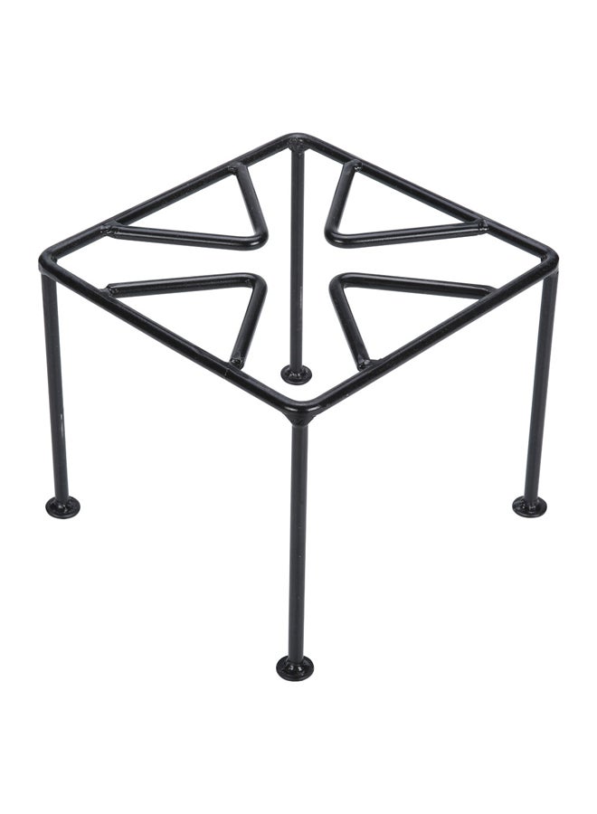 AL SANIDI Square Fire Stand, Portable mini barbecue charcoal grill for picnics, Black, Size 25*25 Cm - Image 1