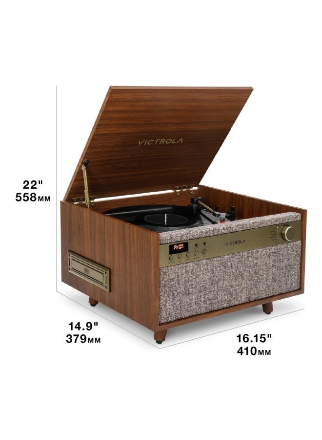 Victrola Century 6-in-1 Vinyl Record Player & Music Center -  Walnut - Image 2