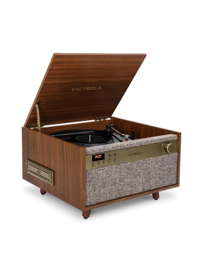 Victrola Century 6-in-1 Vinyl Record Player & Music Center -  Walnut - Image 1