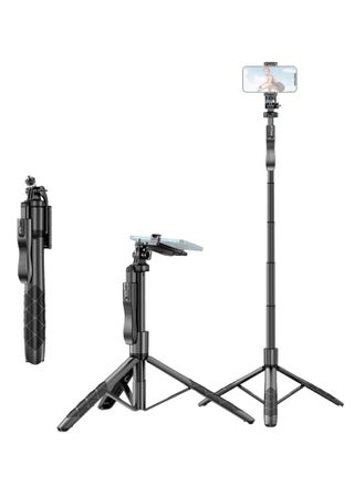 Selfie Stick 153 cm/60in Multi-function Selfie Stick Desktop Tripod with 6-Section Telescoping Rod 360°Rotatable Ball Head with Anti-shake Handle Phone Clip 1/4in Adapter & Remote Control - pzsku/Z97540EF4162450C22882Z/45/_/1737018323/b757e32f-3f0b-4806-923e-c99b2a243e02