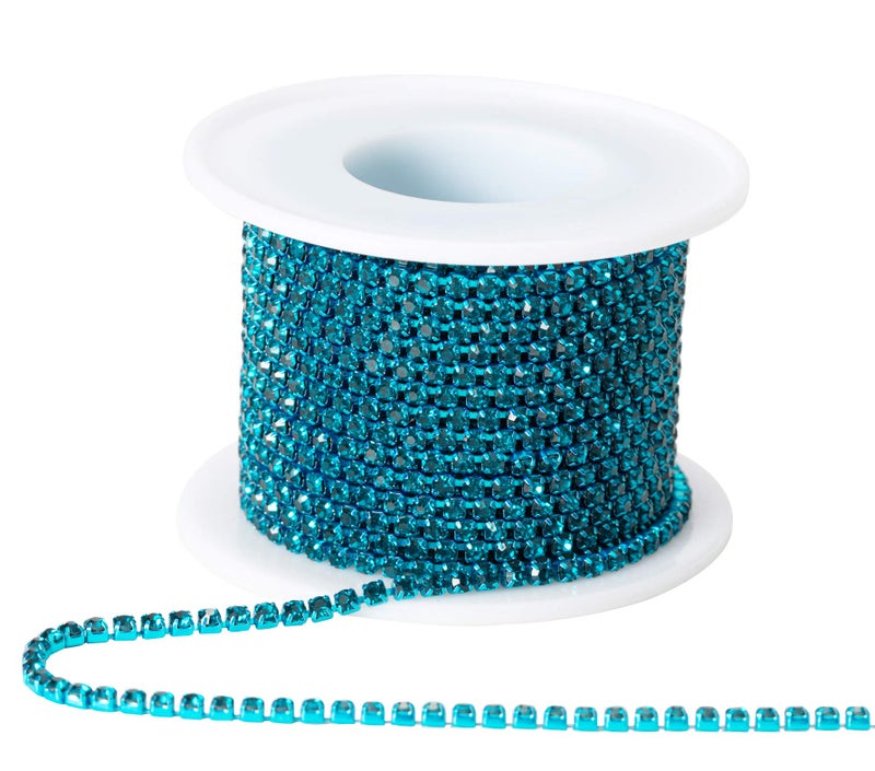 KAOYOO 10 Yards 25mm01 Crystal Rhinestone Close Chain Trim Sew on Trim for Sewing CraftsDIY DecorationJewelryWedding