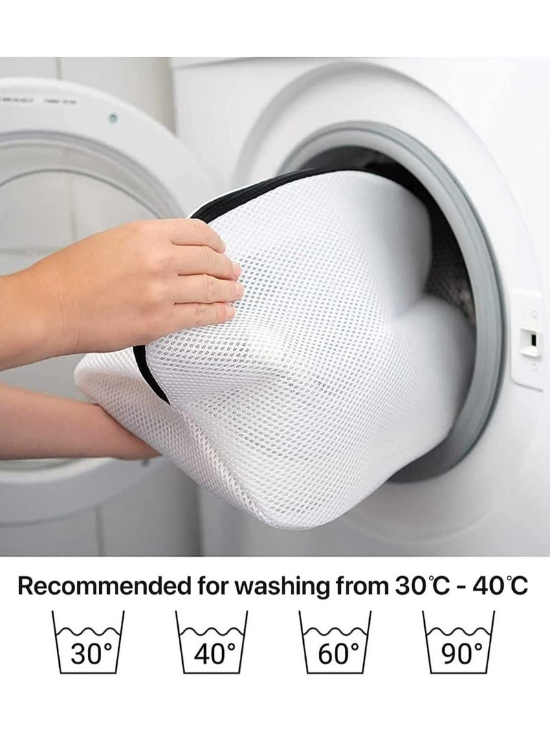 Shoe Washing Bags-Pack of 2 Reusable Mesh Shoe Laundry Bags-Shoe wash bag for Sneakers, Trainers, Running Shoes-Fit up to Size 12  - Image 3