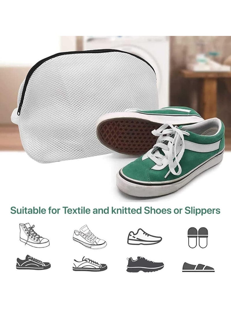 Shoe Washing Bags-Pack of 2 Reusable Mesh Shoe Laundry Bags-Shoe wash bag for Sneakers, Trainers, Running Shoes-Fit up to Size 12  - Image 5