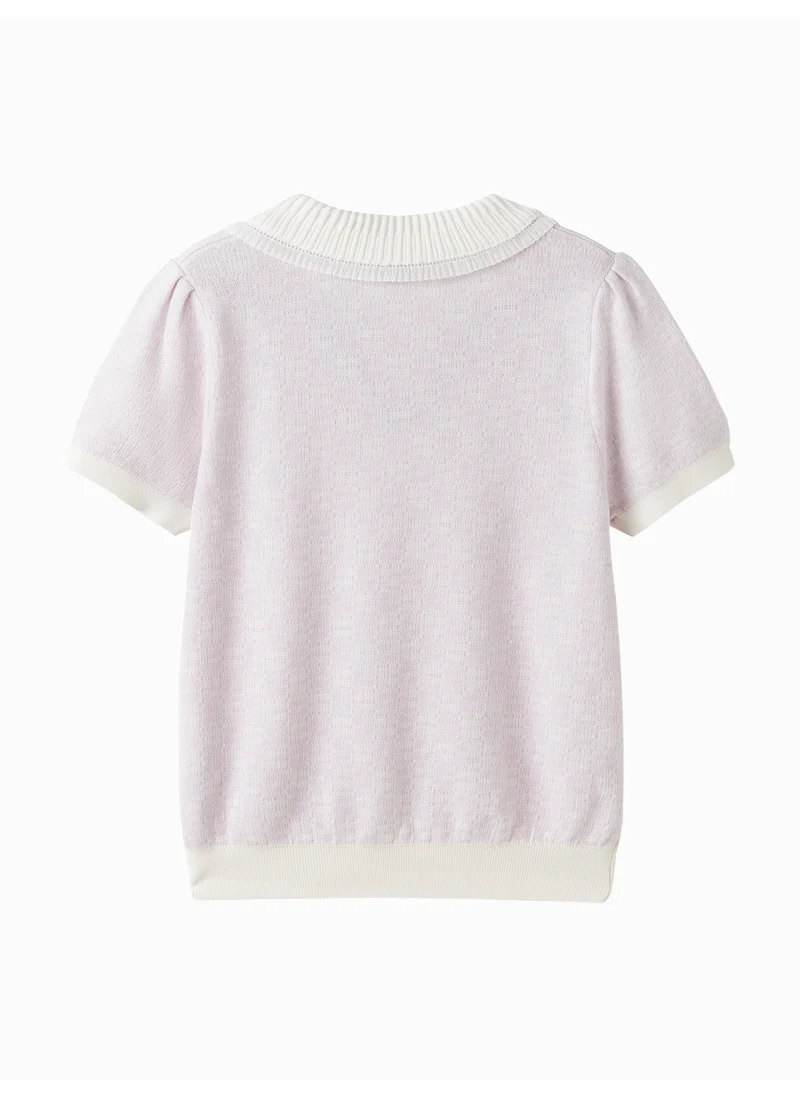 بالابالا Kids Girl Lapel Sweater