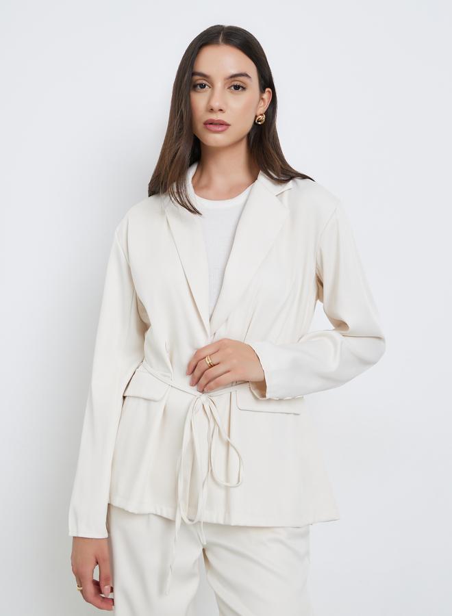 Styli Off White Casual Blazer and Trouser Co-ords - Image 2