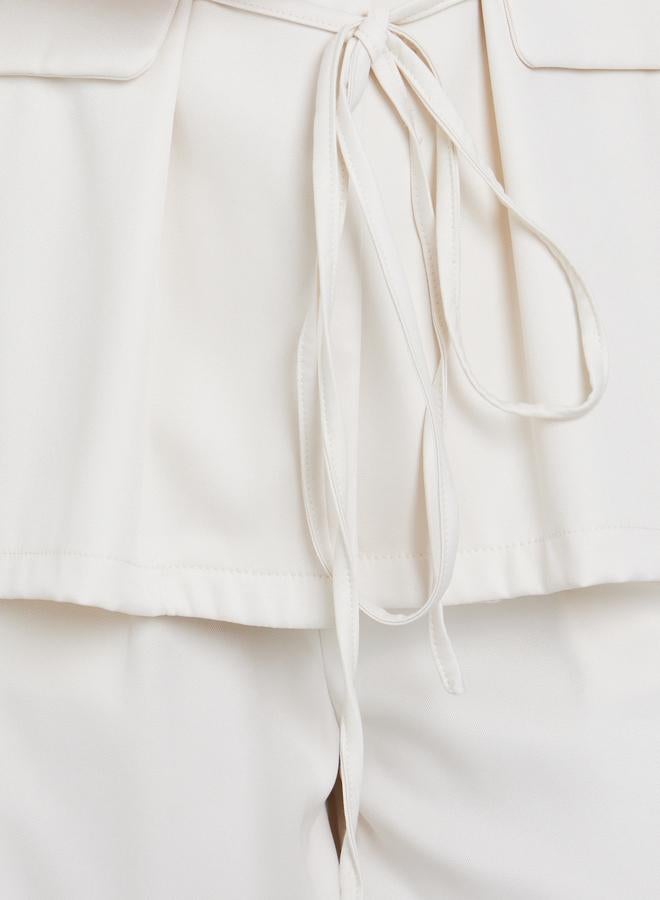 Styli Off White Casual Blazer and Trouser Co-ords - Image 3