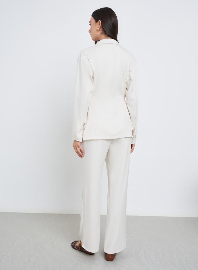 Styli Off White Casual Blazer and Trouser Co-ords - Image 5