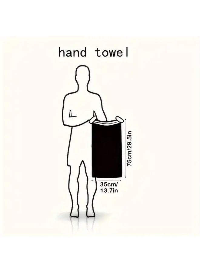 Blue Striped Quick Dry Towel Multipurpose for Beach Bathroom Camping Dormitory - Image 3