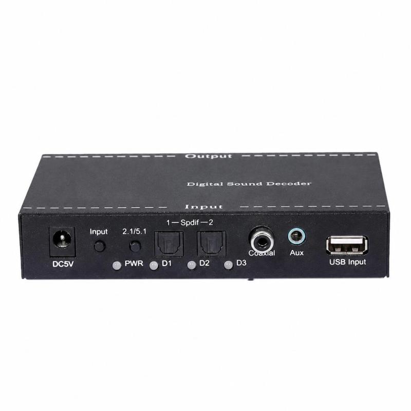 NK-A6L معدل صوت رقمي لمعدات الصوت 5.1 مع مخرج صوت 3.5 مم كبديل لدولبي ديجيتال AC-3 و DTS بغوطة بريطانية - Image 1