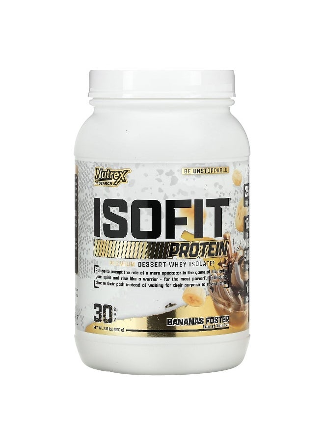 Nutrex Research Nutrex Research, IsoFit Protein, Bananas Foster, 2.18 lbs (990 g)  - Image 1