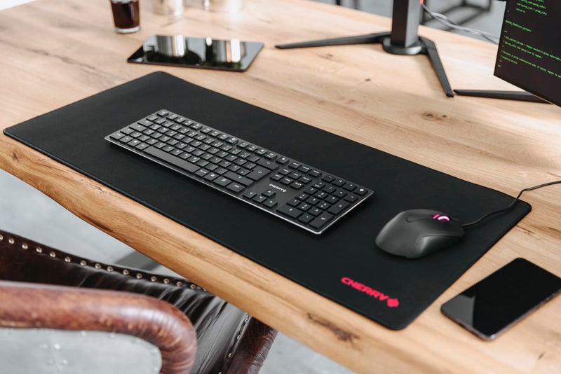 Cherry MP 2000 Premium Mousepad XXL. Waterproof for Home Office or Gaming. Large Anti-Slip Desk Mat. Easy Roll Up for Transport. 31x13 in - Image 4