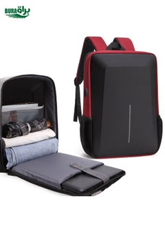 Men Business Shoulder USB External Interface Computer Bag, Color: 8001-J Red