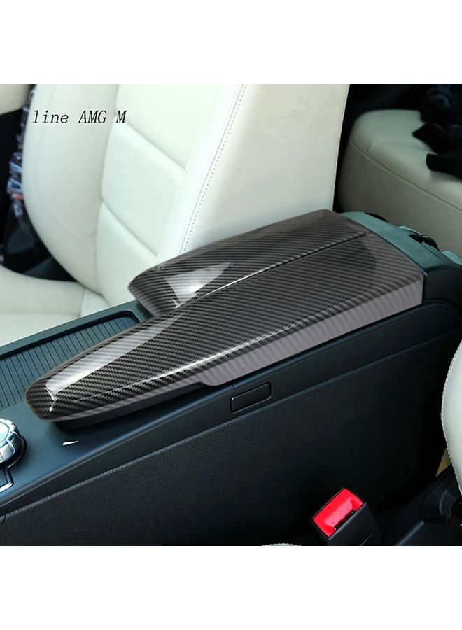 Carbon Fiber Texture Center Console Panel For Mercedes Benz C E GLK Class - Image 2