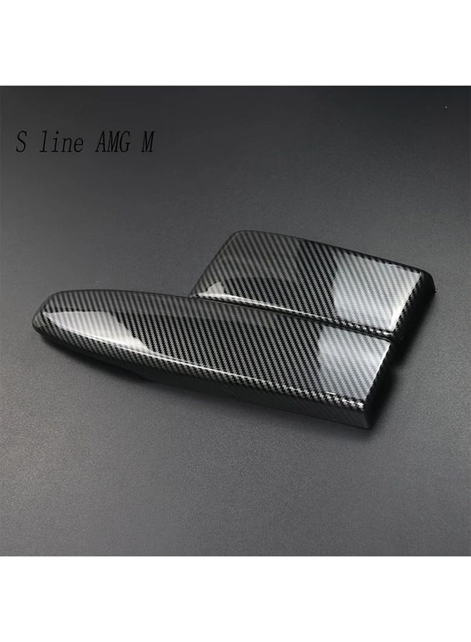 Carbon Fiber Texture Center Console Panel For Mercedes Benz C E GLK Class - Image 4