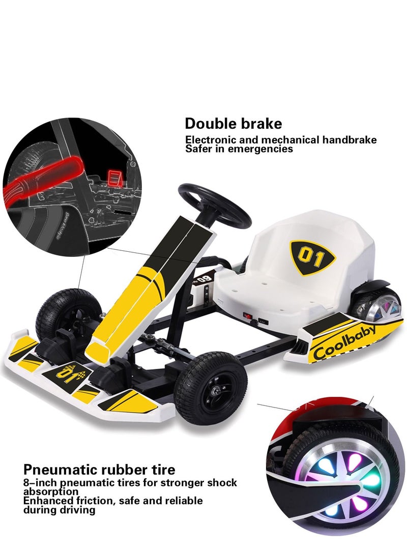 Cool Baby Crazy Drift Electric Scooter Go Cart Kating Car Battery Powered 4 Wheel Racer For Kids, Adult Pedal Car For Outdoor, Ride On Toy，DP-10 Boy gift(Include Bluetooth) - Image 2