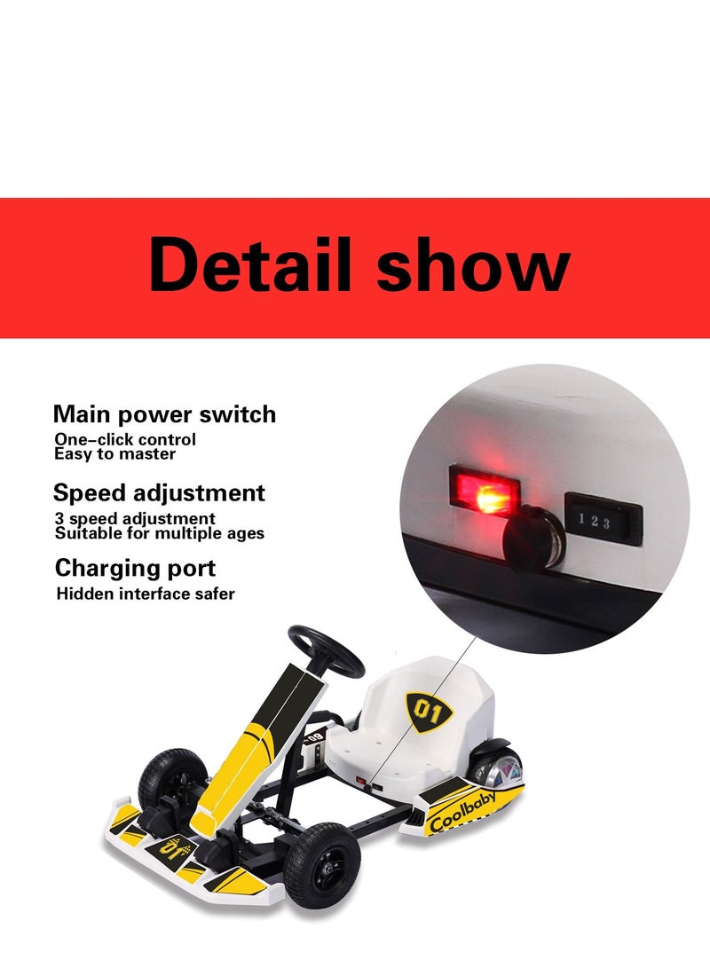 Cool Baby Crazy Drift Electric Scooter Go Cart Kating Car Battery Powered 4 Wheel Racer For Kids, Adult Pedal Car For Outdoor, Ride On Toy，DP-10 Boy gift(Include Bluetooth) - Image 3
