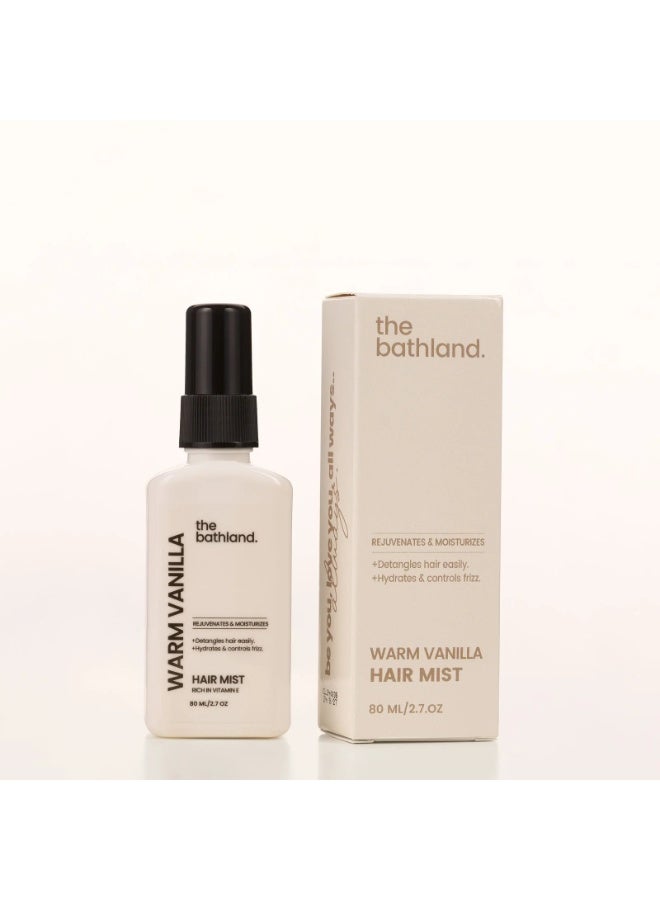 بخاخ معطر للشعر برائحة الفانيليا الدافئة 80 مل