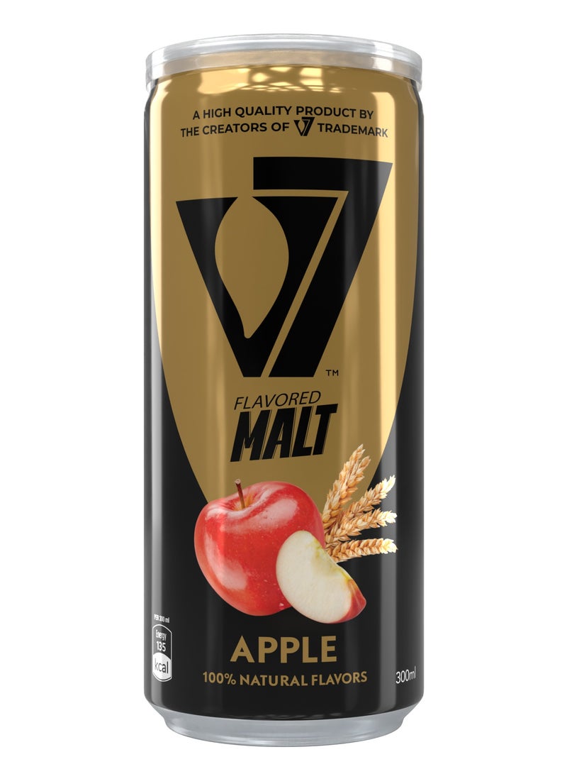 Malt Vitamin Sparkling Drink 100% Natural Flavors - Malt Apple 300ml