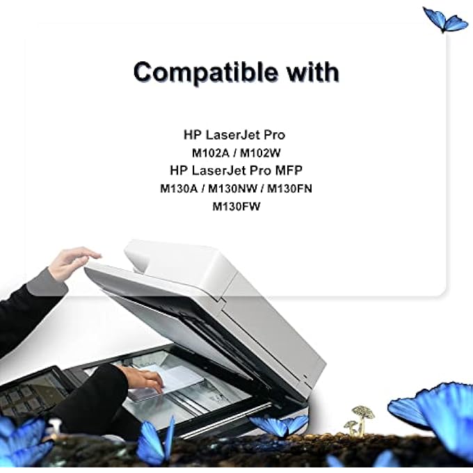 CF217A COMPATIBLE TONER CARTRIDGES FOR HP 17A CF217A FOR HP LASERJET PRO MFP M130FW M130NW M130FN M130A, HP LASERJET PRO M102W M102A (2 BLACK) - Image 3