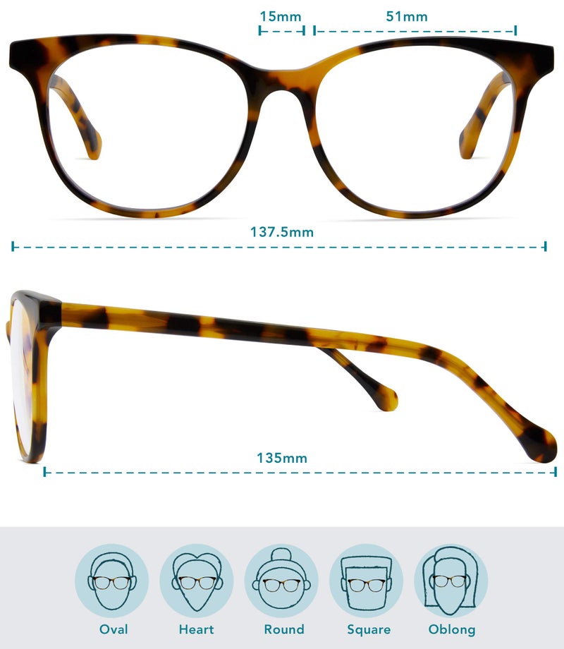 Felix Gray Lovelace Women's Blue Light Glasses Serengeti, Blue Light Blocking Glasses, Gaming Glasses, Computer Glasses - Image 2
