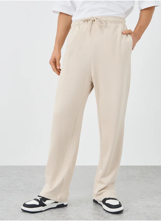 JACK & JONES Jack & Jones Solid Casual Trouser with Drawstring