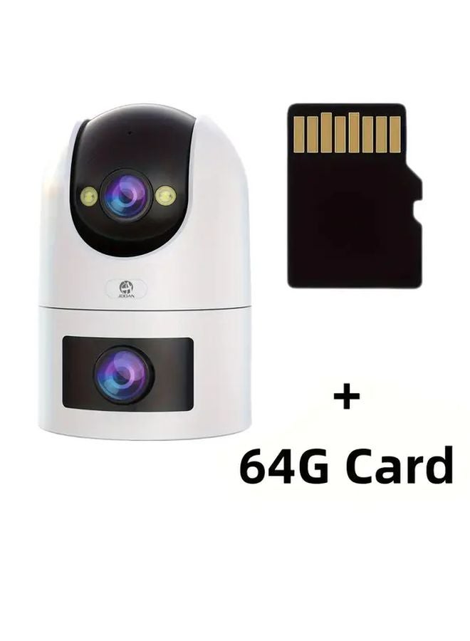W8 64G Card Security Camera 5G Wifi Dual Lens Auto Rotating Gimbal Night Vision Motion Detection - Image 1