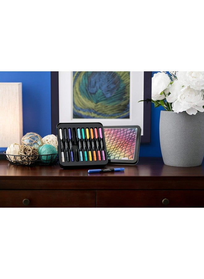 Crayola أقلام كريولا الكريمية اللامعة وعلبة، بديل الباستيل الزيتي، مجموعة هدايا، 10 قطع - Image 5