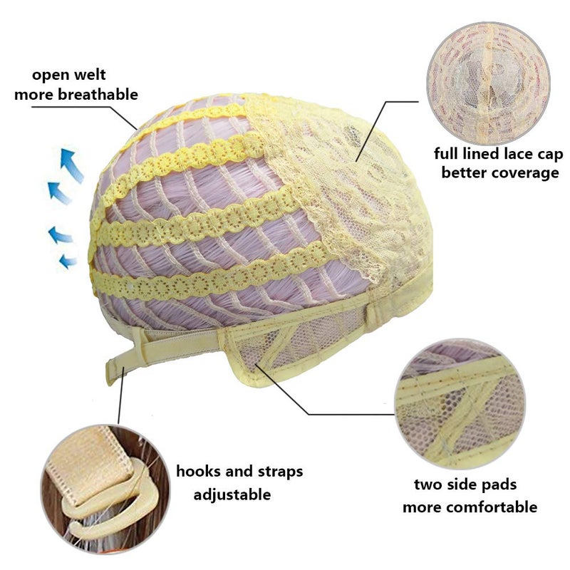 BERON Rainbow Ombre Wigs Long Wavy Wig for Women with Bangs Colorful Ombre Costume Curly Heat Resistant Synthetic Hair Wigs for Cosplay or Daily - Image 5