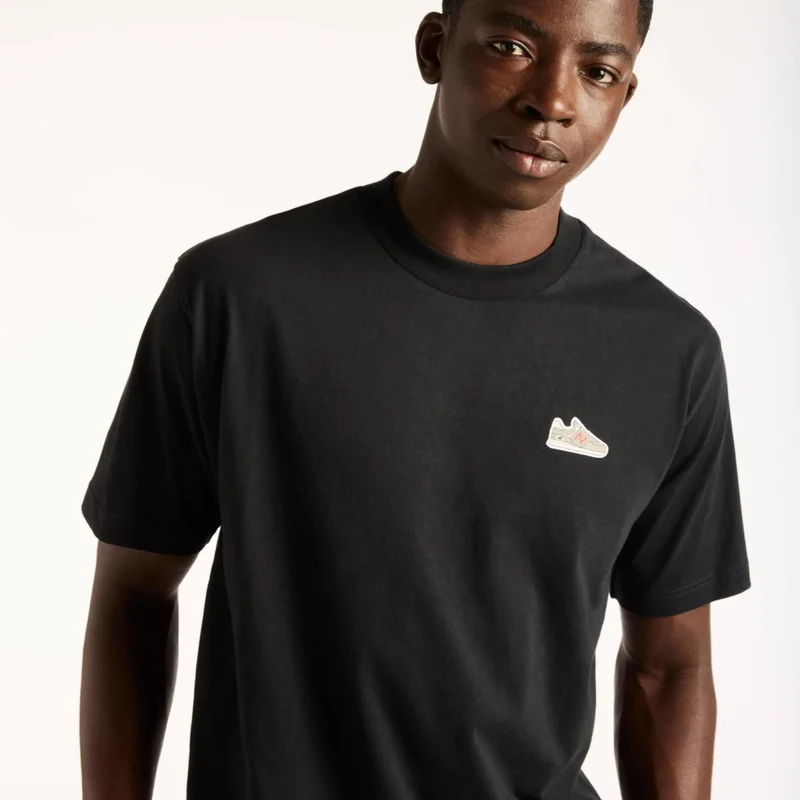 New Balance Black Men's Sticker Pack Bundle T-Shirt for Men | Best Price UAE