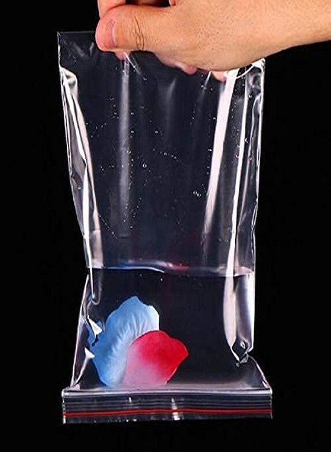 ziplock pouch for food 7x10 Inches Transparent Ziplock Pouches for Prasad Storage, Freezer, Fridge, and Reusable Zipper Bags (100 Ziplock Pouch) - Image 4