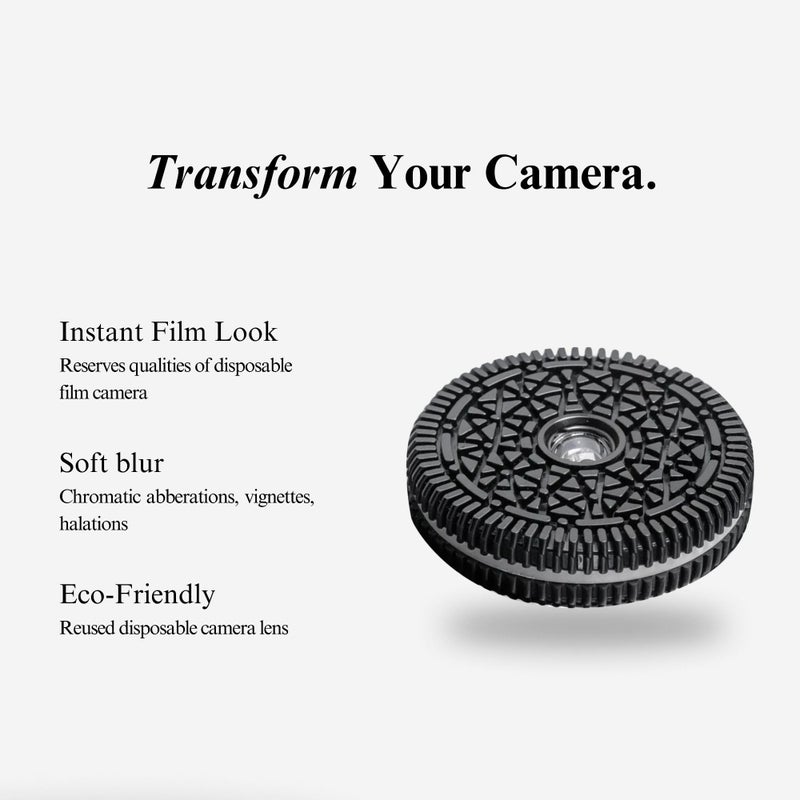 Retropia Original Retropia Repurposed Disposable Camera Lens - Unlimited Instant Film-Look Photos - Compact Pancake Lens, 32mm Focal Length & Fixed f/11 Aperture (Sony E-Mount Mirrorless Compatible) - Image 5