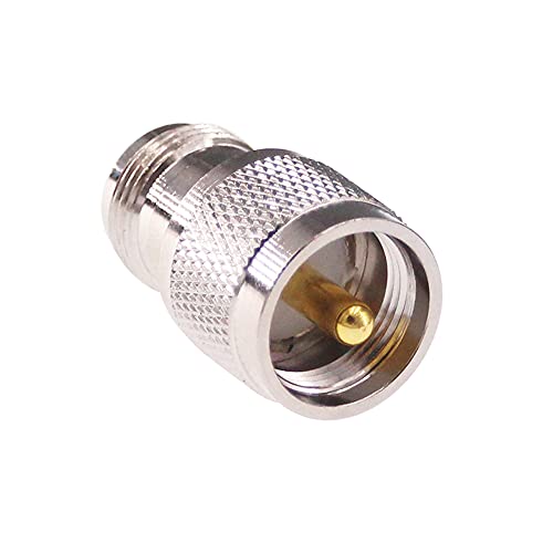 RFaha 2pcs UHF Male PL259 to N Type Female RF Coax Adapter UHF to N Coaxial Connector(F39-2) - Image 4
