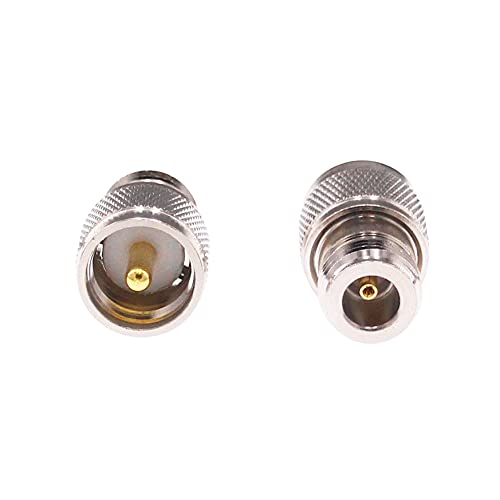 RFaha 2pcs UHF Male PL259 to N Type Female RF Coax Adapter UHF to N Coaxial Connector(F39-2) - Image 2