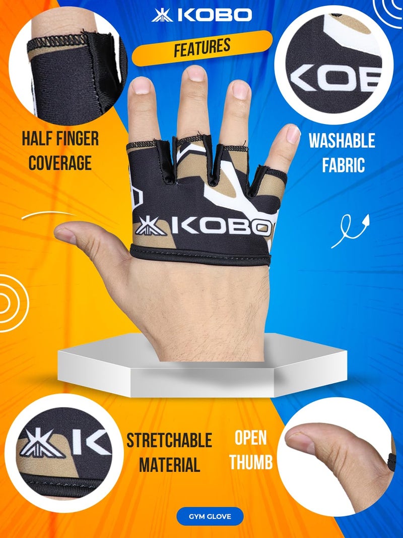 Kobo WTG-65 Weight Lifting Gym Gloves Hand Protector for Fitness Training - Image 4