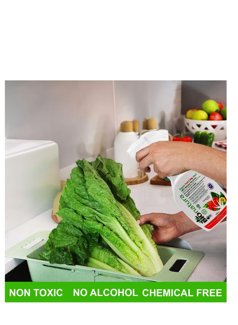 بيوناتورا غسول الفواكه والخضروات - بيوناتورا - طبيعي 100% وعضوي وغير سام - 750 مل - Image 4