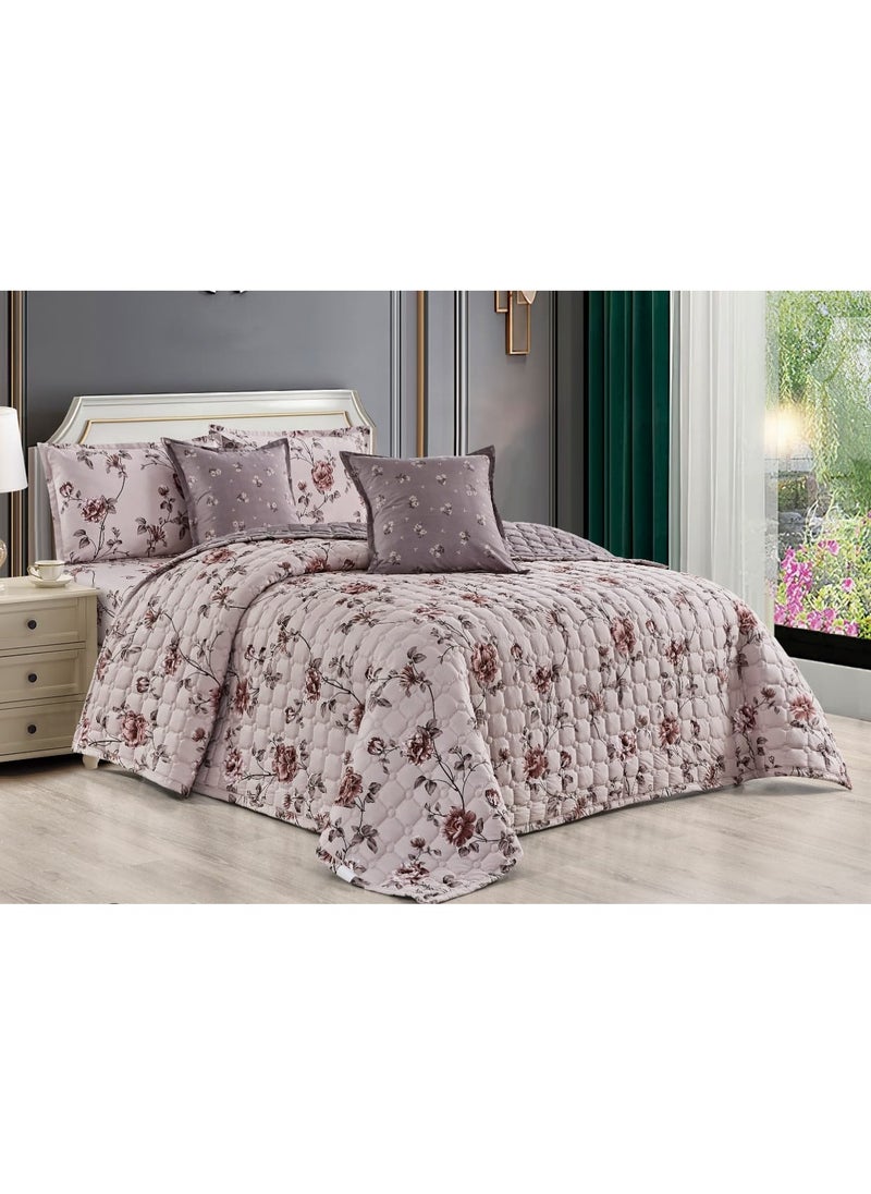 Moon A printed double bed sheet, consisting of 4 pieces of microfiber, measuring 170*210 cm.  - Image 1