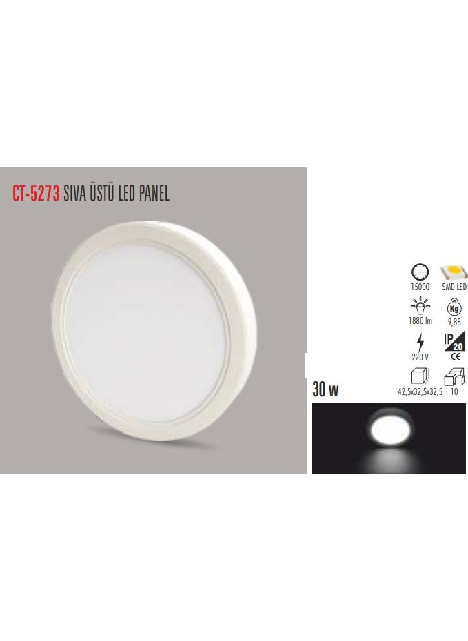 CATA - CT-5273 30W مصباح LED S.Ü للإضاءة (أبيض) - Image 1