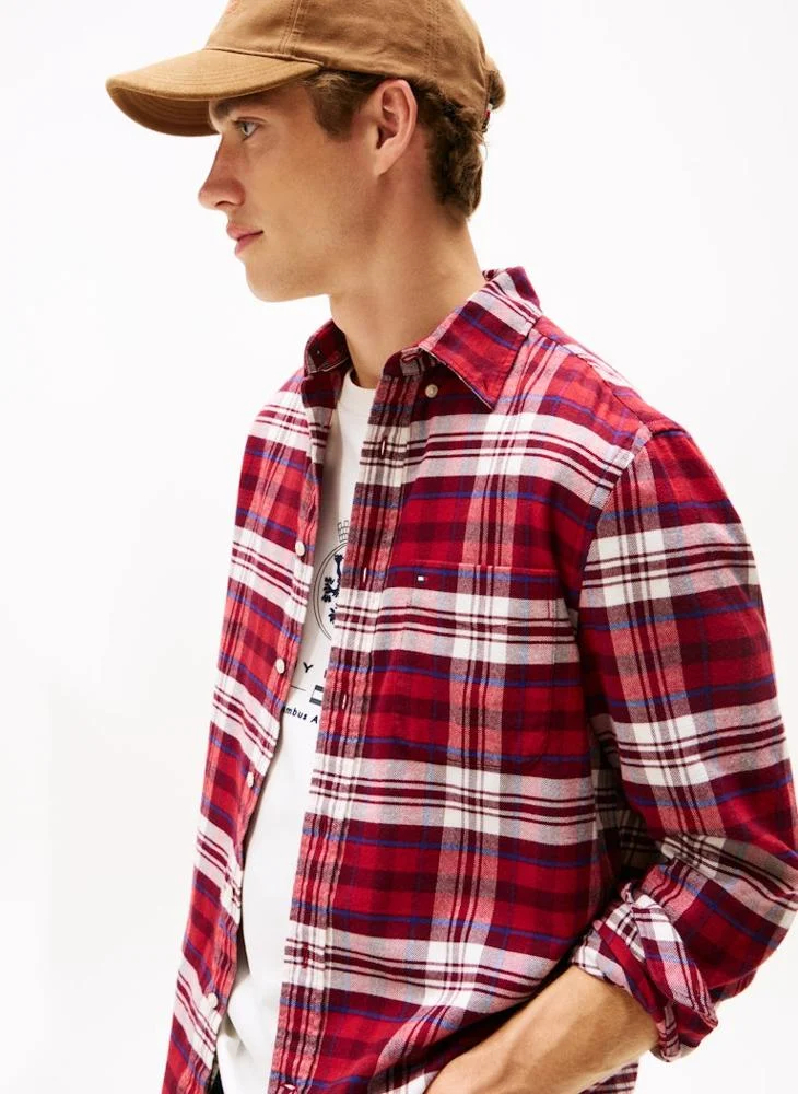 TOMMY HILFIGER Regular Fit Tartan Check Flannel Shirt