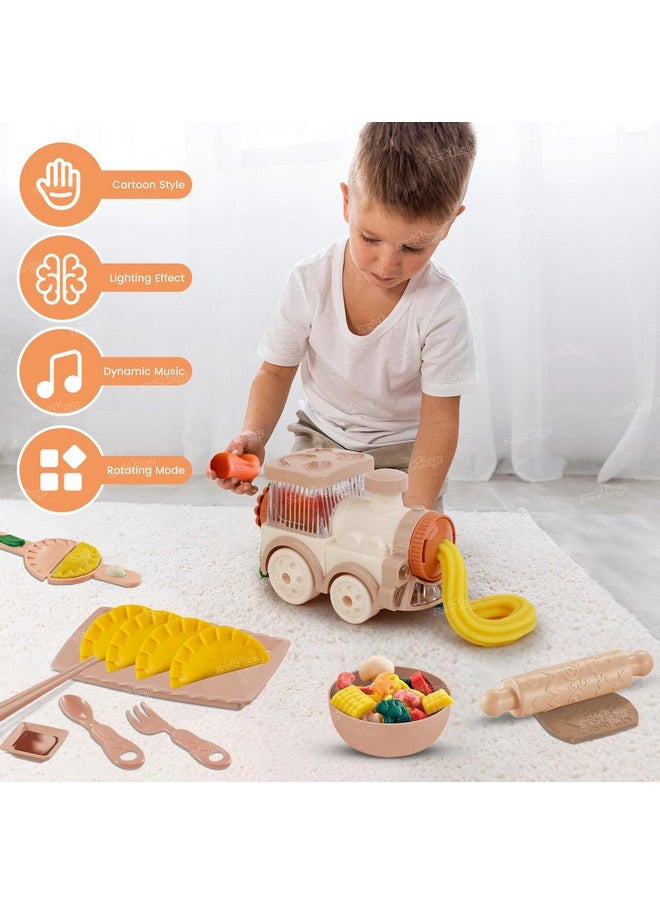 زيست فور تويز مجموعة قطار الطين من Zest 4 Toyz، لعبة عجينة اللعب DIY مع أضواء وموسيقى، مجموعة أنشطة تعليمية إبداعية للأطفال تتضمن ملحقات وطين ملون من أجل التعلم الممتع والتطوير للأولاد والبنات  - Image 2