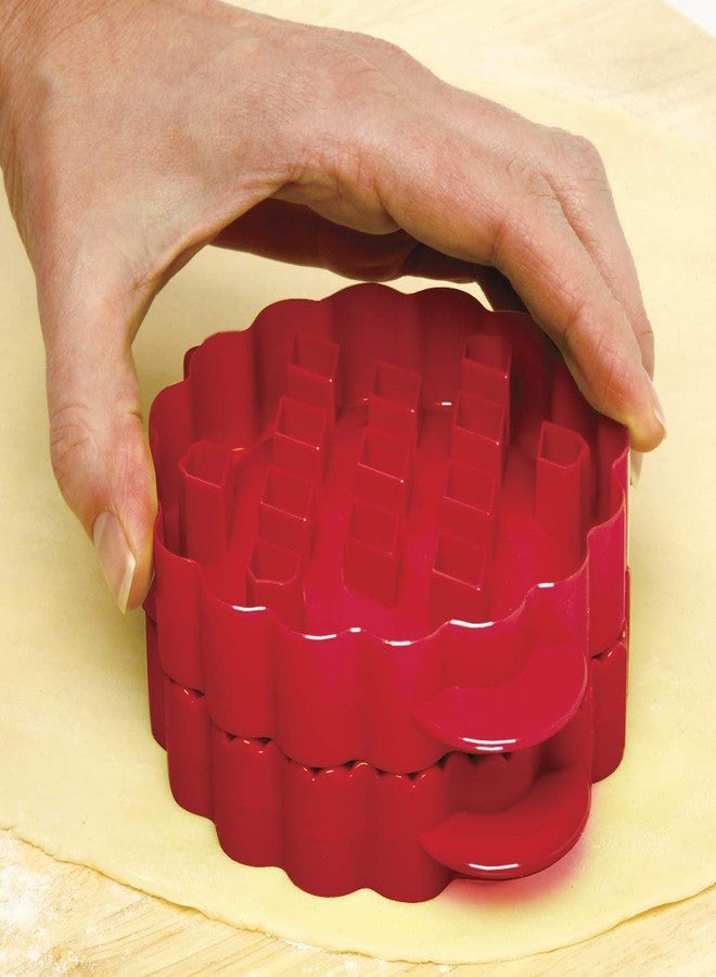 Norpro Lattice Mini Pie Mold, 4.5" x 5.75" x 2" / 11.5cm x 14.5cm x 5cm, As Shown - Image 3