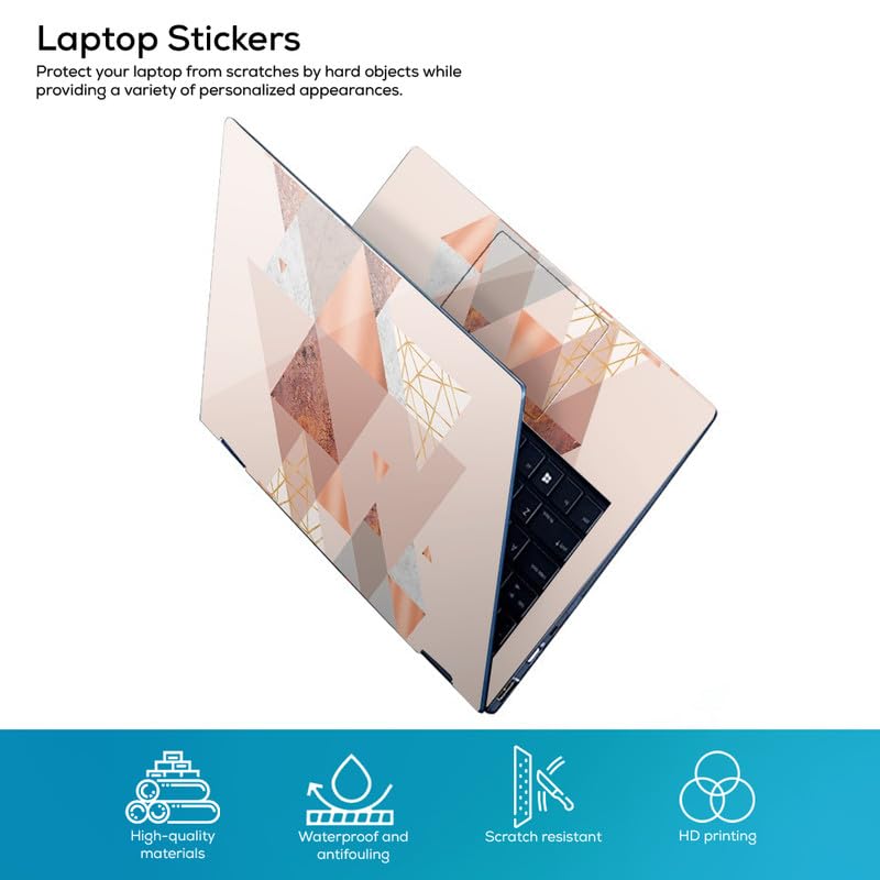 Galaxsia DSGN 317 Full Body Laptop Skin Bubble-Free| Laminated & Removable | HD Quality Sticker for Laptops Upto 15.6 Inches Compatible with Hp/Dell/Acer/Lenovo/Asus etc - Image 2