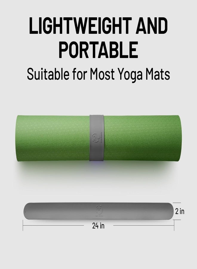 Slim Panda Yoga Mat Strap Slap Band, One Snap Keeps Mats Tightly Rolled, Heavy-Duty Clasp Fits Most Size Mats(24" L X 2" W, Mat Not Included) - Image 3