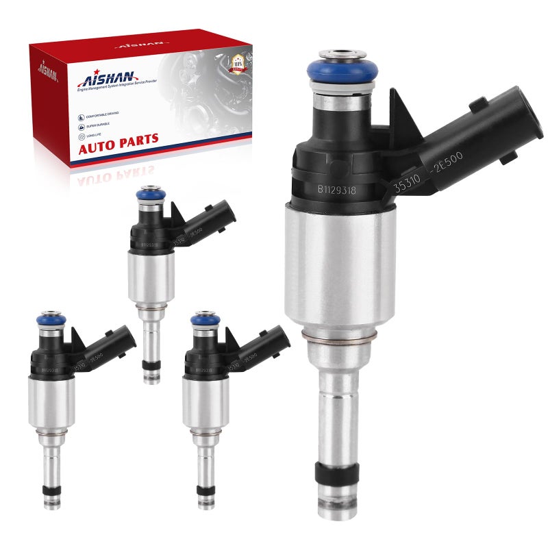 AISHAN 4PCS Fuel Injectors 6 Holes Compatible with Hyundai Elantra 2014 2015 2016 Elantra GT 20142017 Tucson 2014 2015 for Kia Forte Forte5 Soul 20142016 L4 20L Replace 353102E500 - Image 2