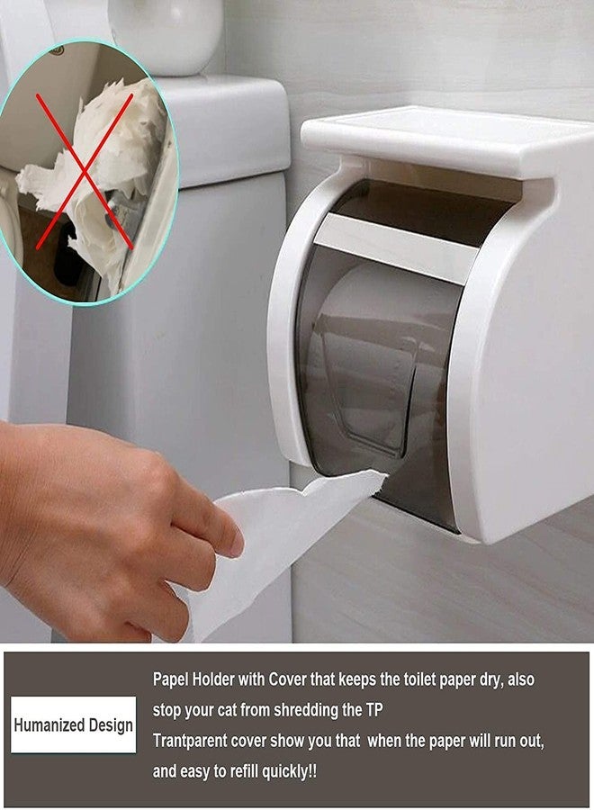 Delzon TIssu Paper Dispenser for Kitchen 4 in 1 Foil Cling Film Tissue Paper Holder for Tissue Paper Roll, Kitchen Tissue Holder Stand - Image 4