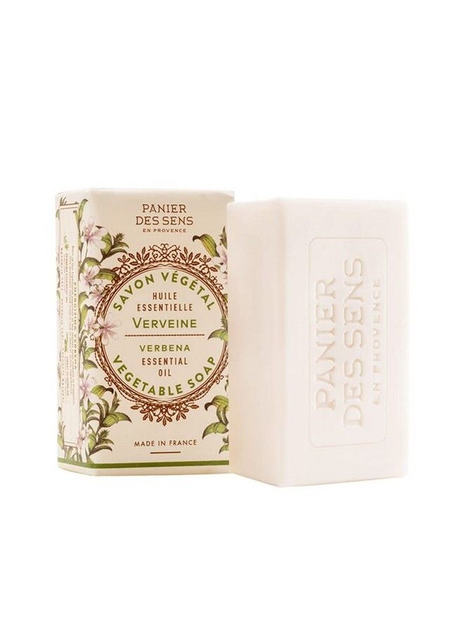 PANIER DES SENS Verbena Bar Soap With Sweet Almond Oil 97% Natural & Made In France 2 Bars 5.3Oz/150G Each  - Image 3