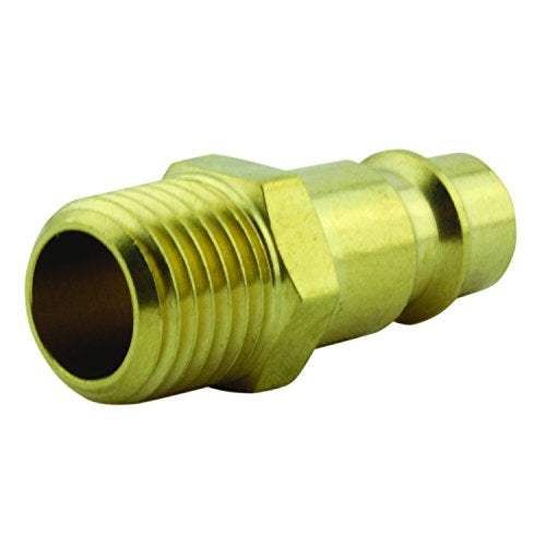 Milton Industries 760 1/4" MNPT HIGHFLOWPRO™ V-Style/European Interchange Brass Air Plug Fitting (High Volume Low Pressure Application) -Box of 10 - Image 4