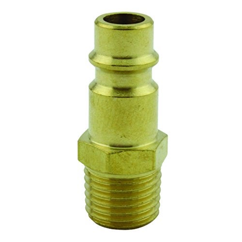 Milton Industries 760 1/4" MNPT HIGHFLOWPRO™ V-Style/European Interchange Brass Air Plug Fitting (High Volume Low Pressure Application) -Box of 10 - Image 2
