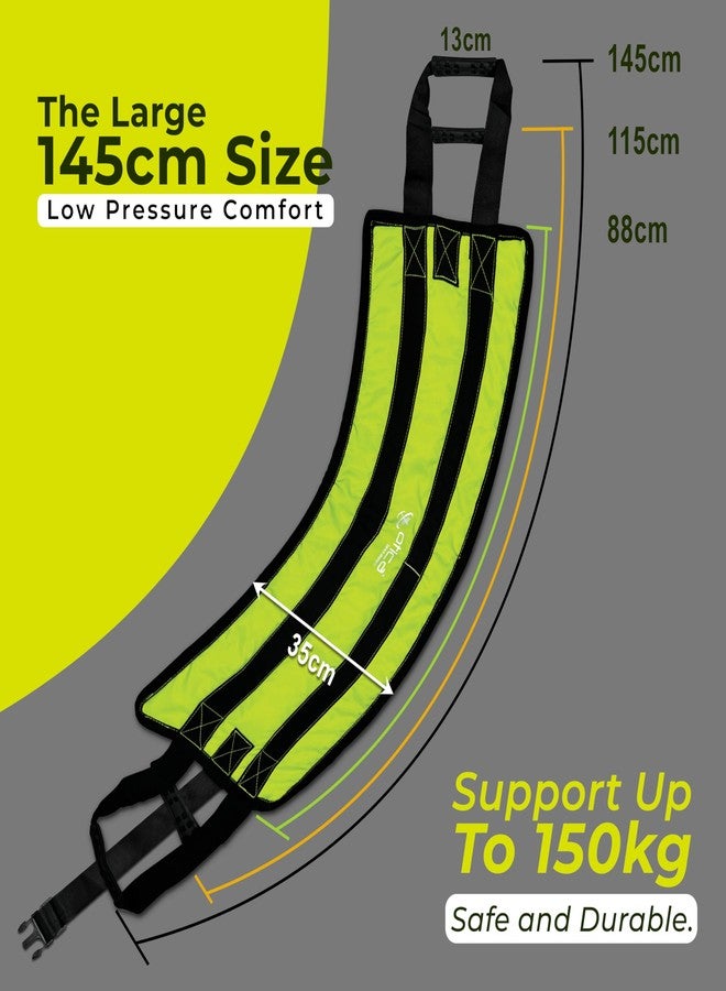 OTICA Premium Extra Long 57x14 IN Patient Lifting Belt With Dual Handles & Safety Buckle | Double Layer Soft Padded Patients Transfer Belt | Lift Assist Pad Support for Wheelchair, Bed, Car & Sofa - Image 5